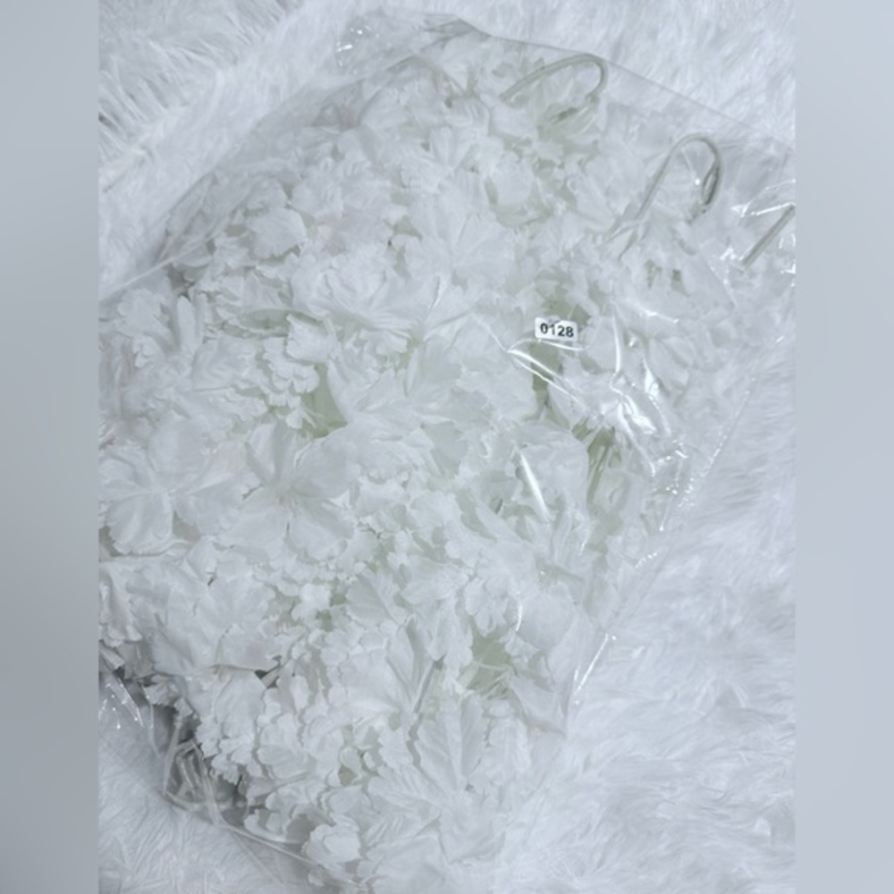 White Faux Floral Stems Bundle – Wedding Decor, Centerpieces, Bouquets - Picture 5 of 5